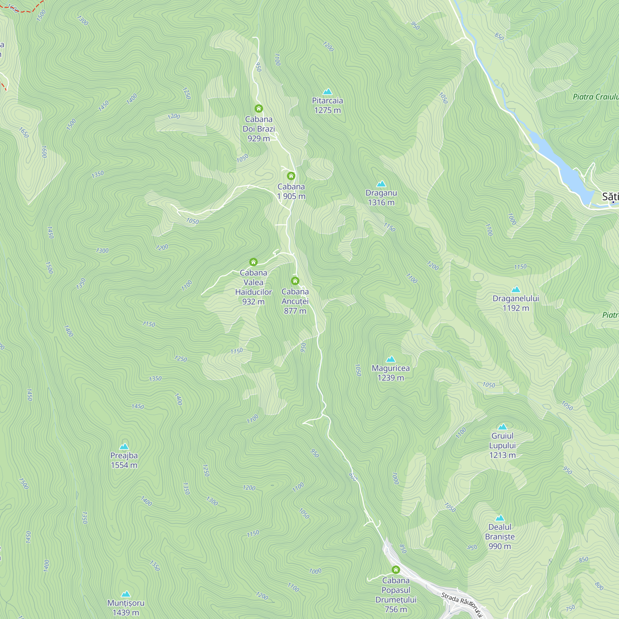 Cabana Râuşor map