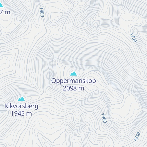 Map of Oppermanskop