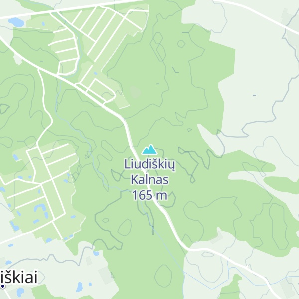 Map of Liudiškių Kalnas