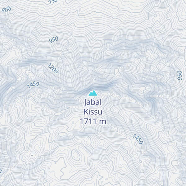 Map of Jabal Kissu