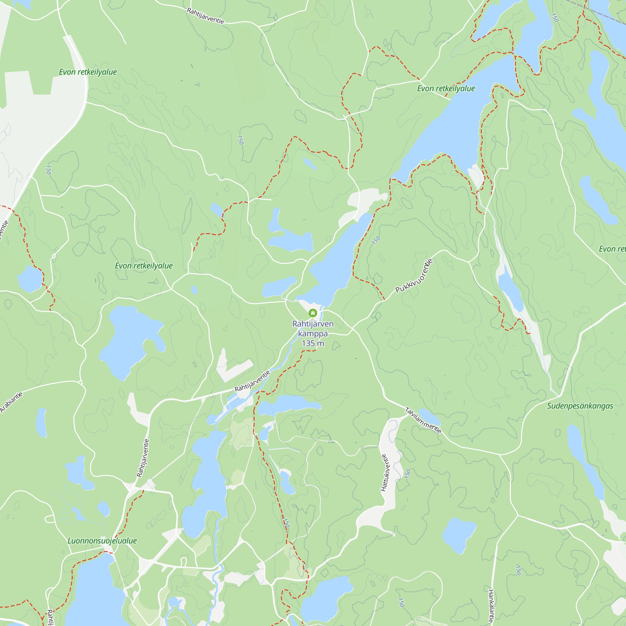 Rahtijärven kämppä map