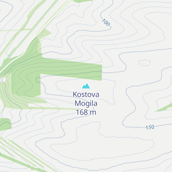 Map of Kostova Mogila