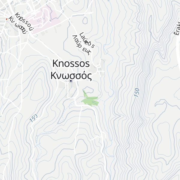 Map of Knossos Palace