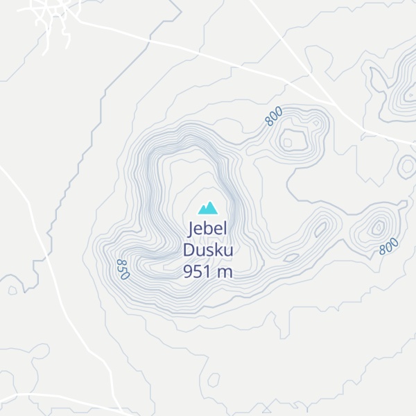 Map of Jebel Dusku