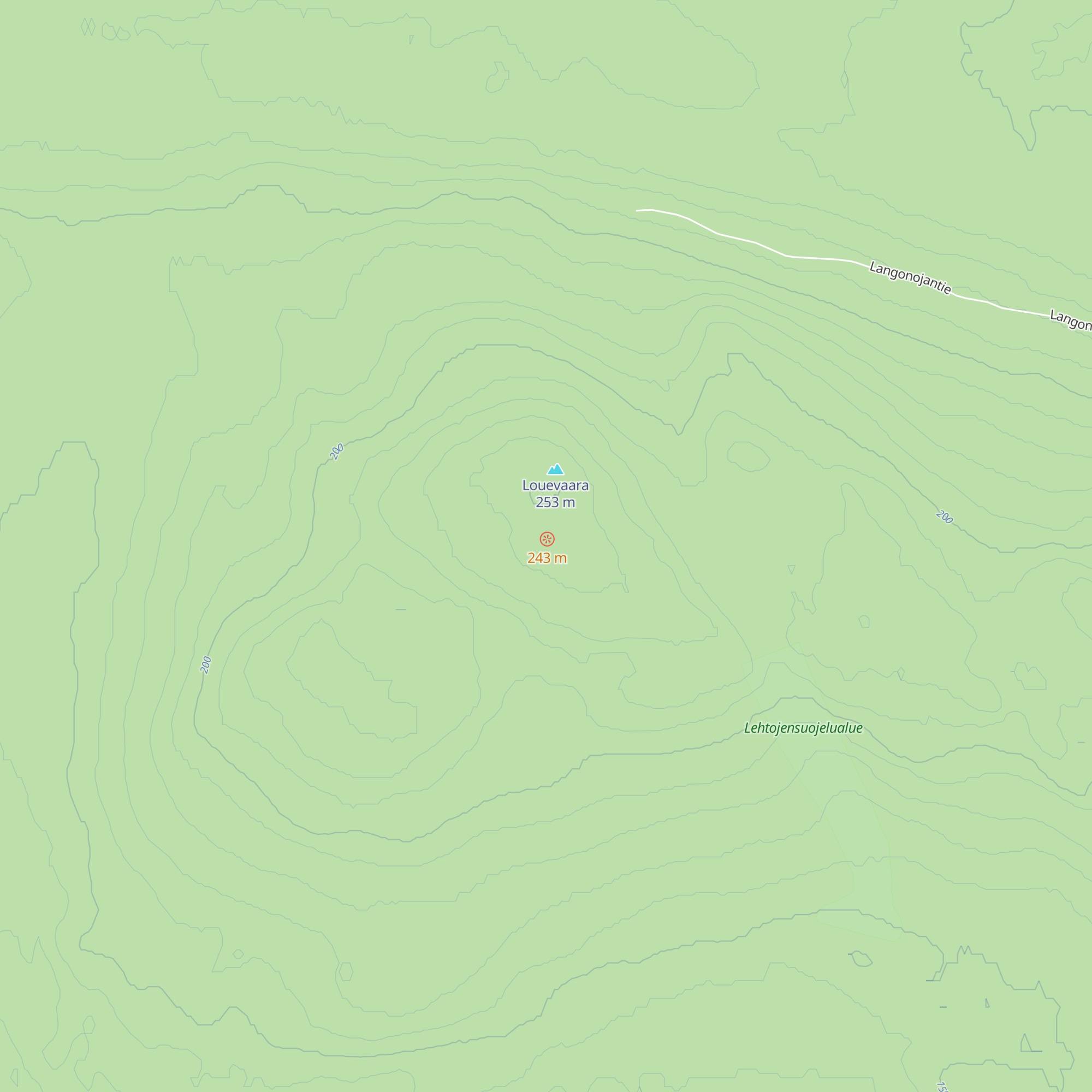 Louevaara map