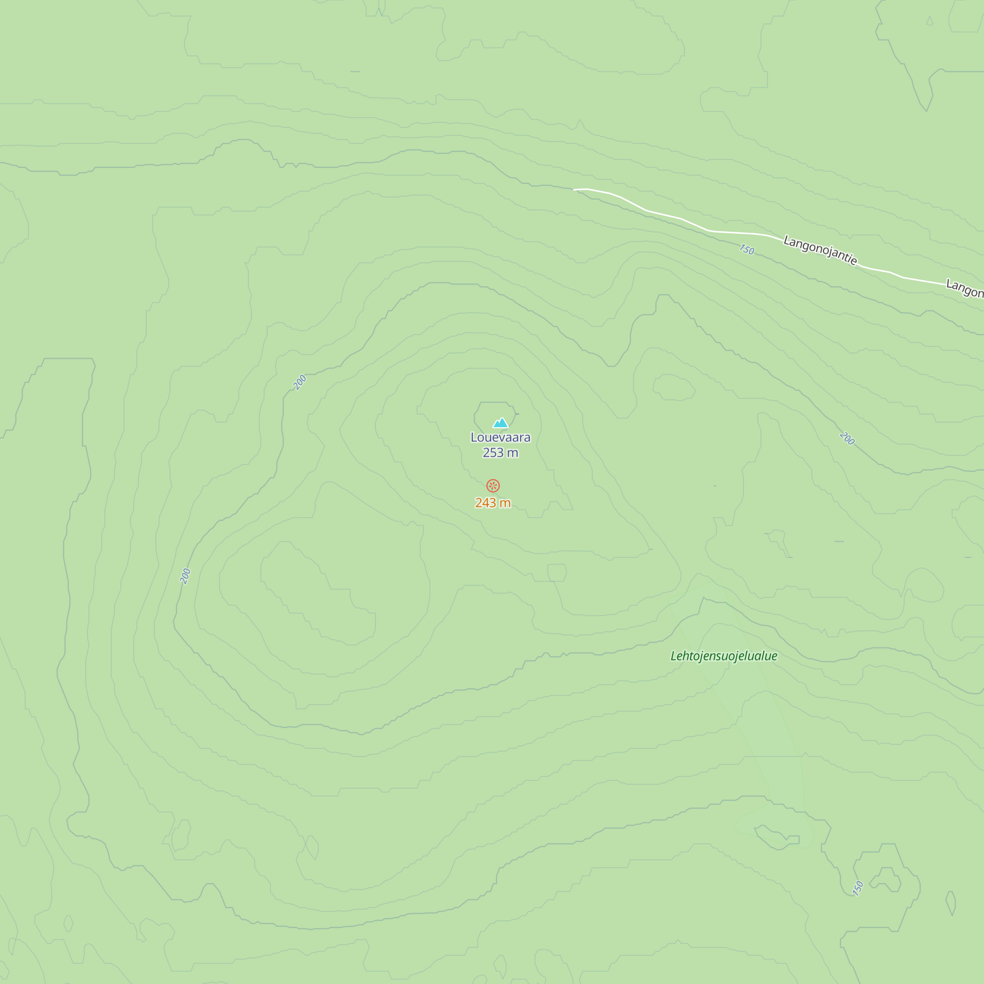 Louevaara map