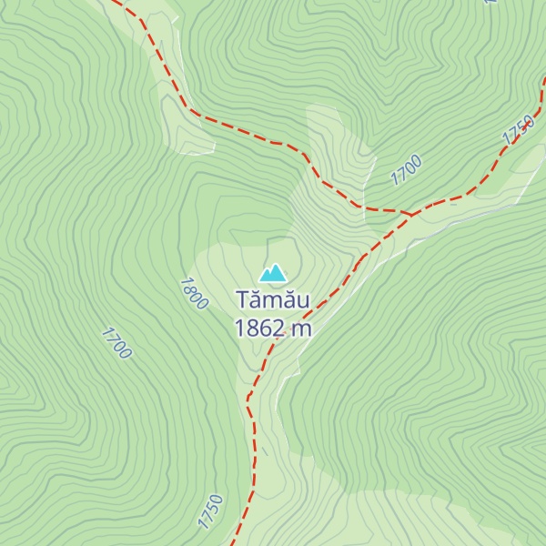 Map of Tămău