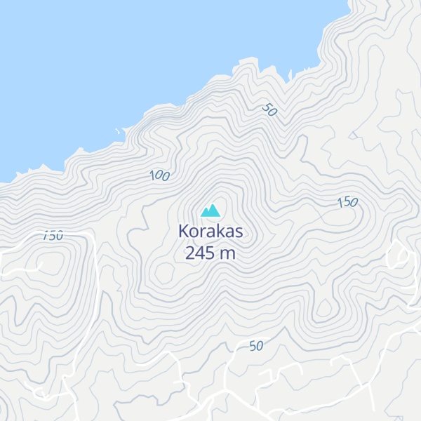 Map of Korakas