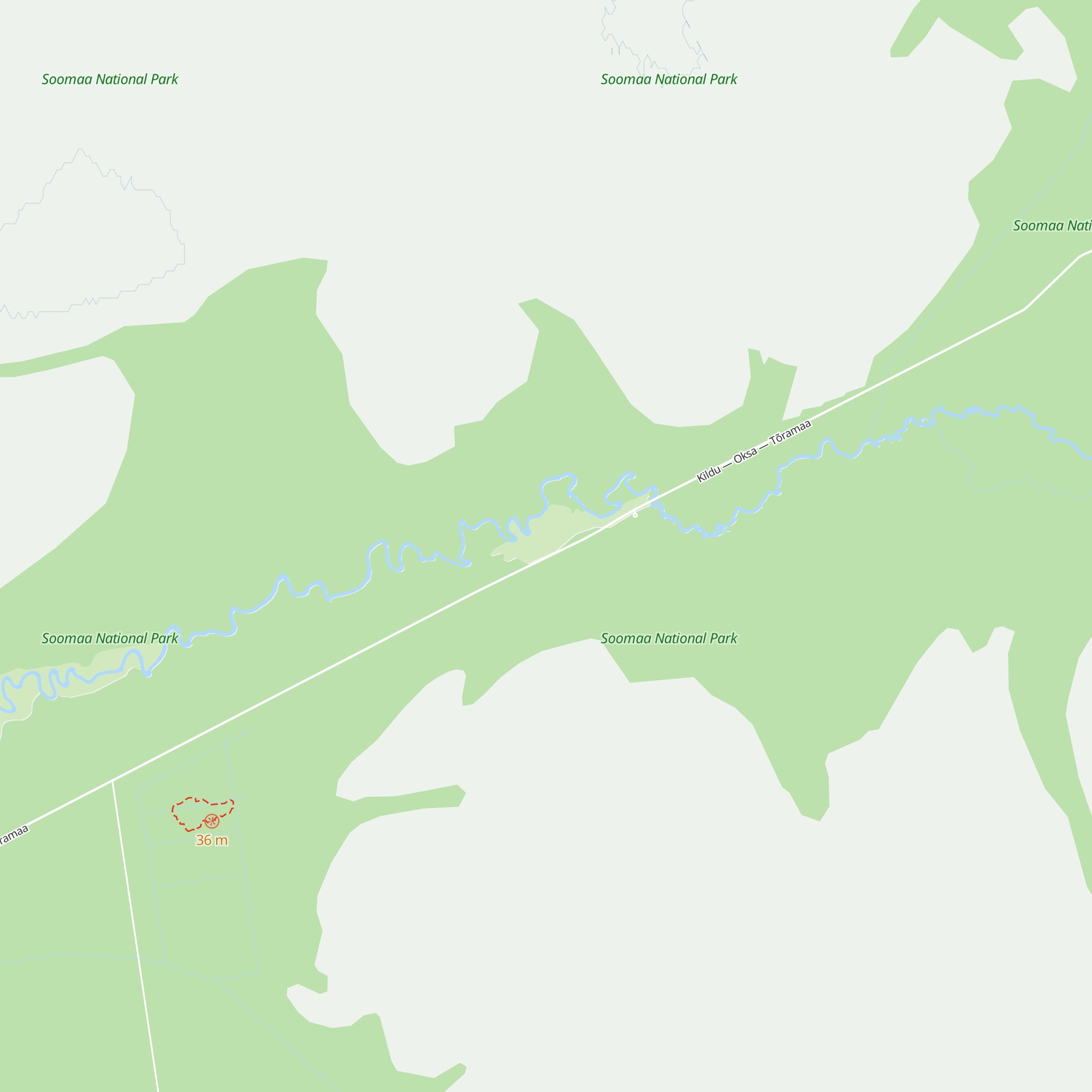 Oksa ait-metsaonn map