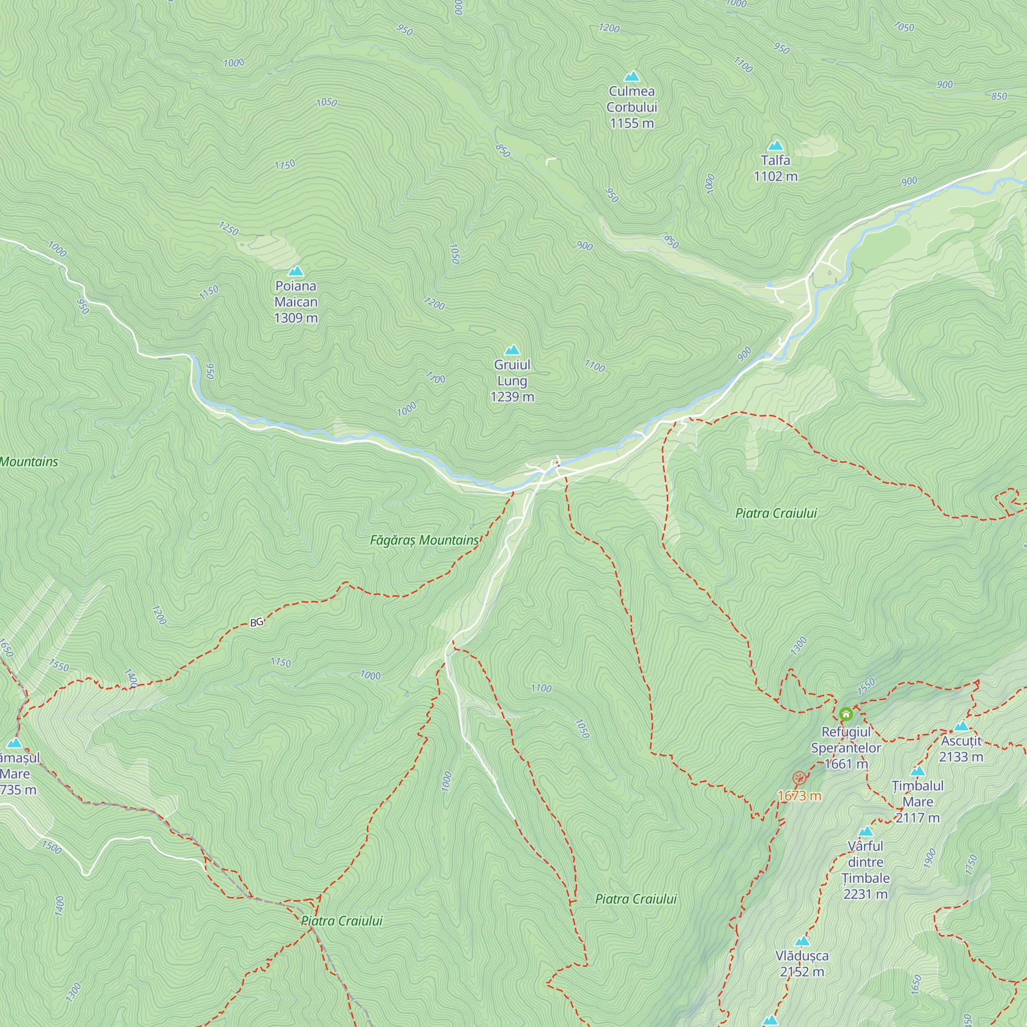 Cabana Tămaș map