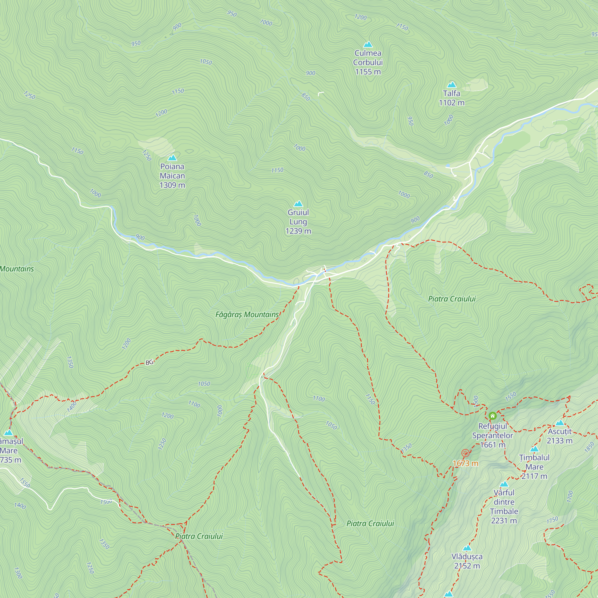 Cabana Tămaș map