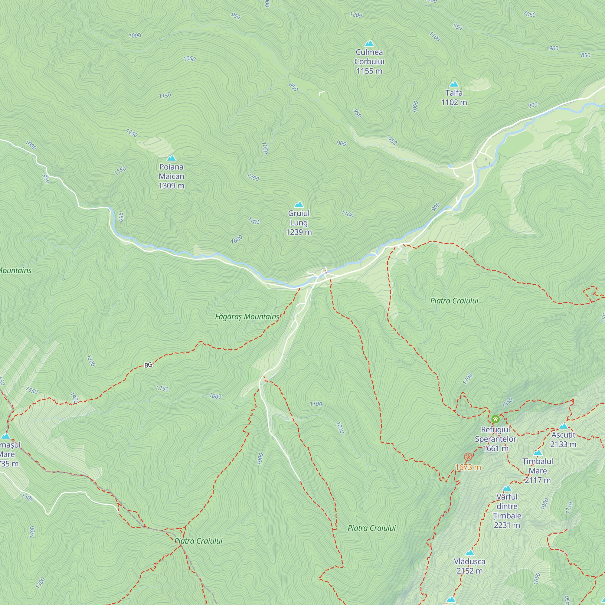 Cabana Călineț map