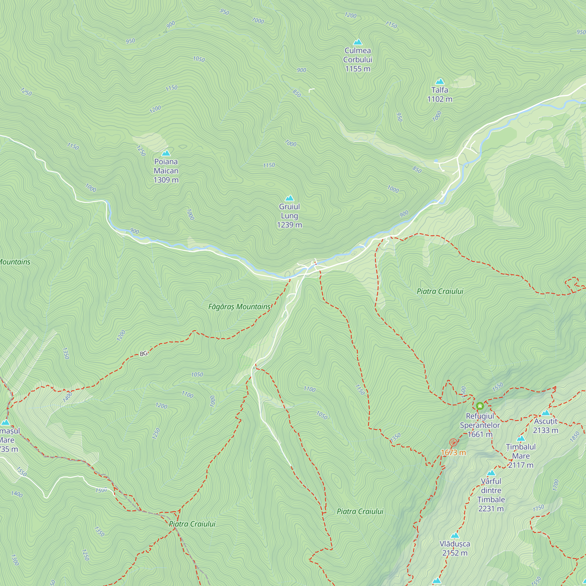 Cabana Călineț map
