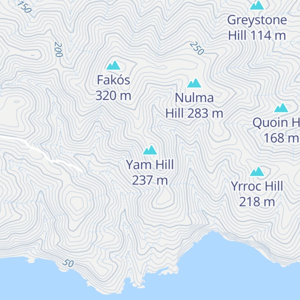 Map of Yam Hill