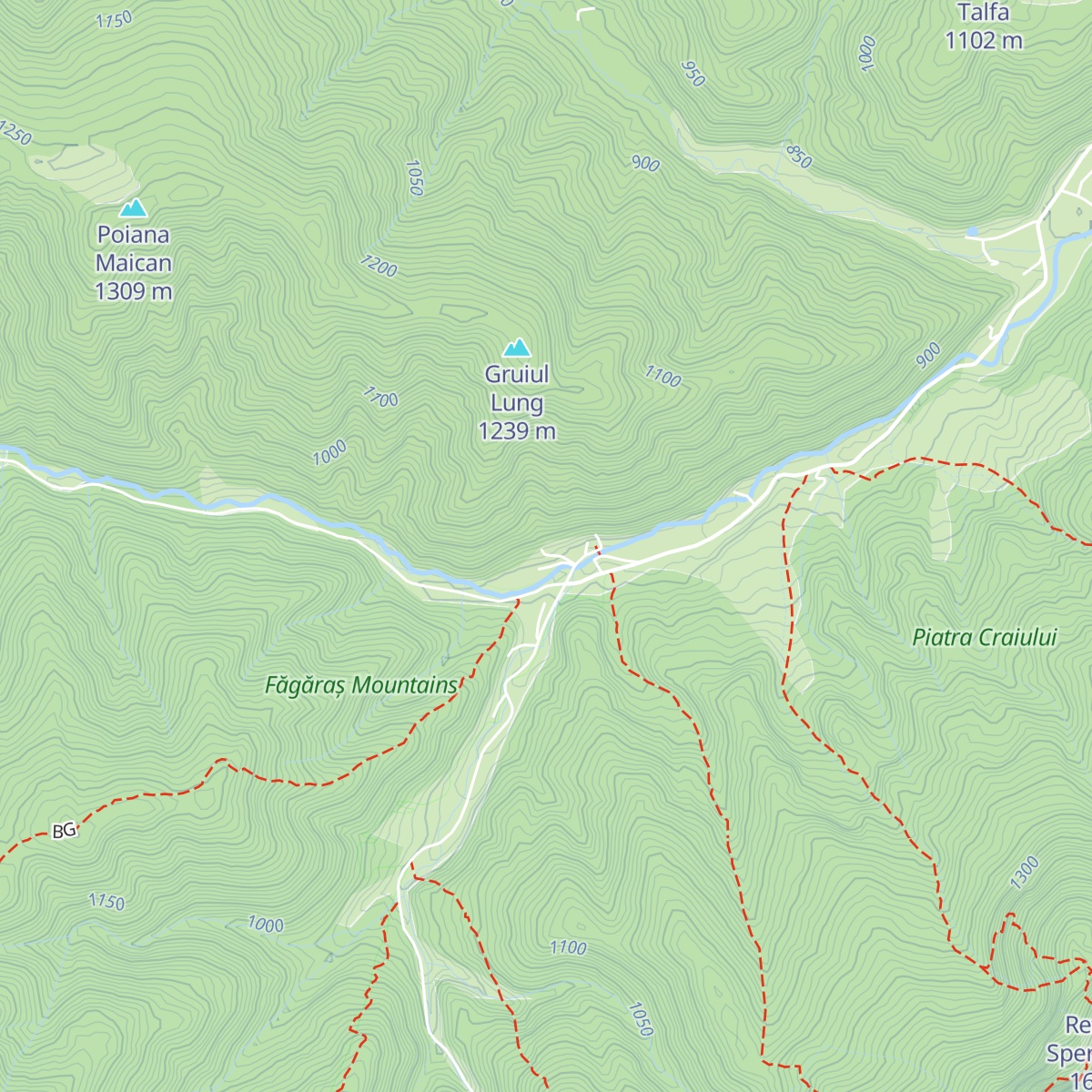 Panorama Pietrei Craiului map