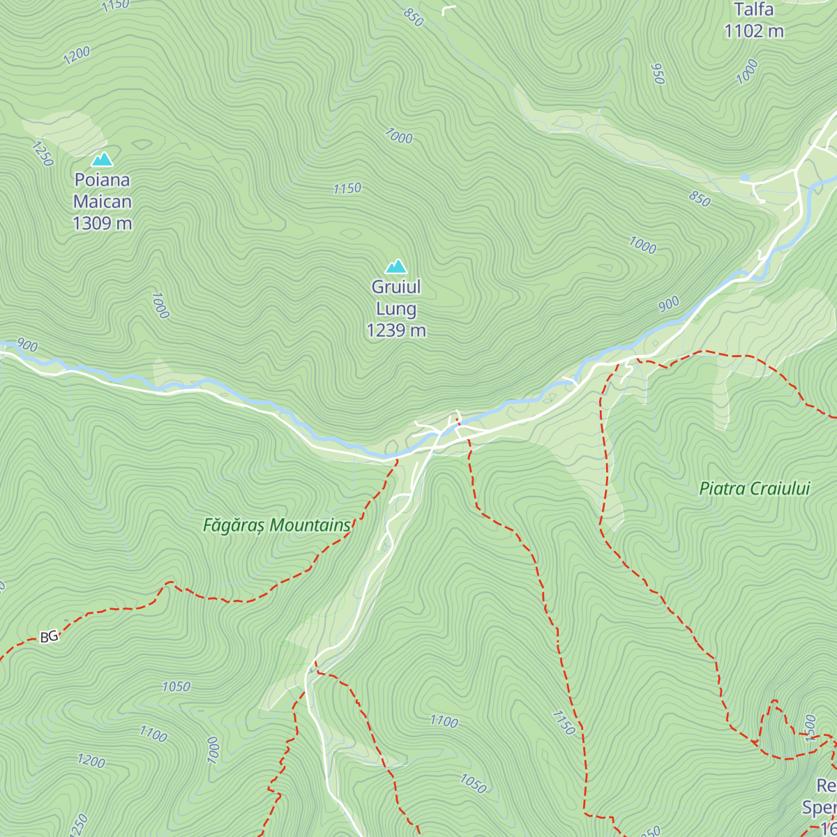 Panorama Pietrei Craiului map