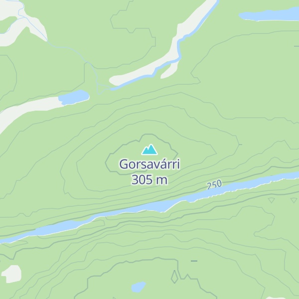 Map of Gorsavárri