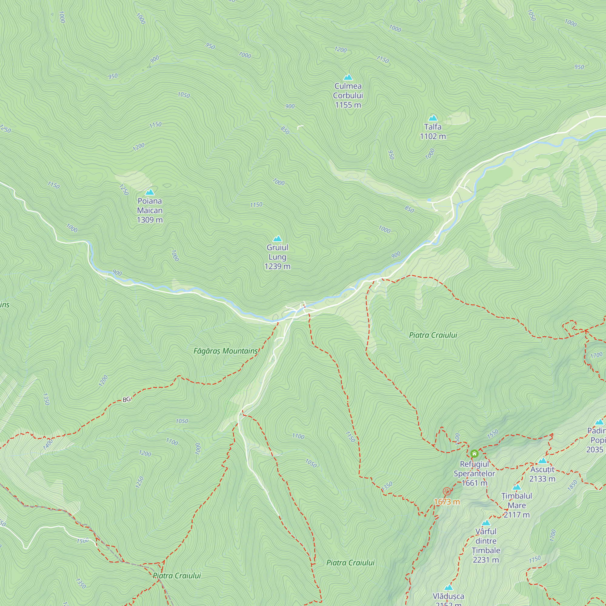 Cabana Plaiul Foii map