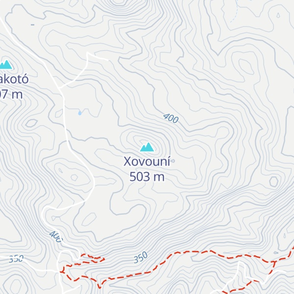 Map of Xovouní