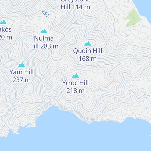 Map of Yrroc Hill