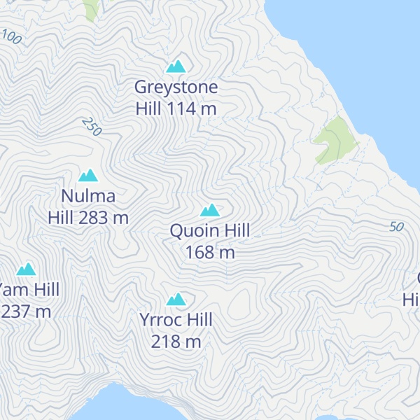 Map of Quoin Hill