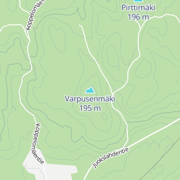 Map of Varpusenmäki