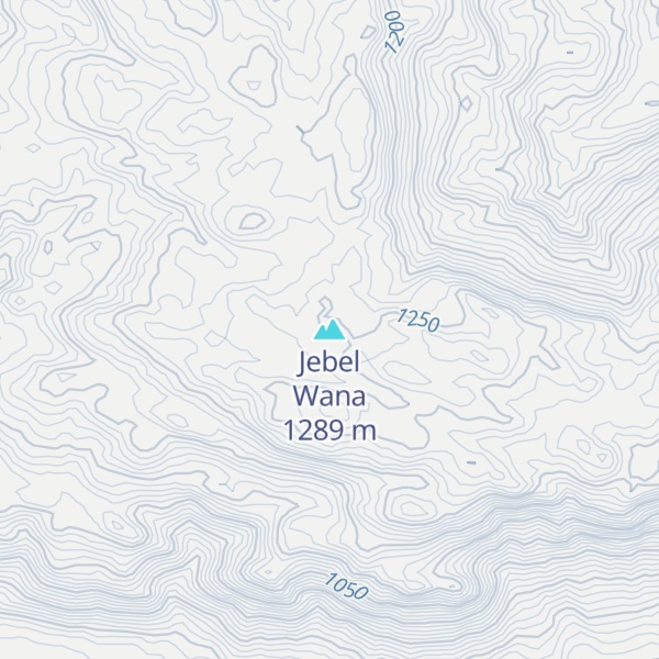 Map of Jebel Wana