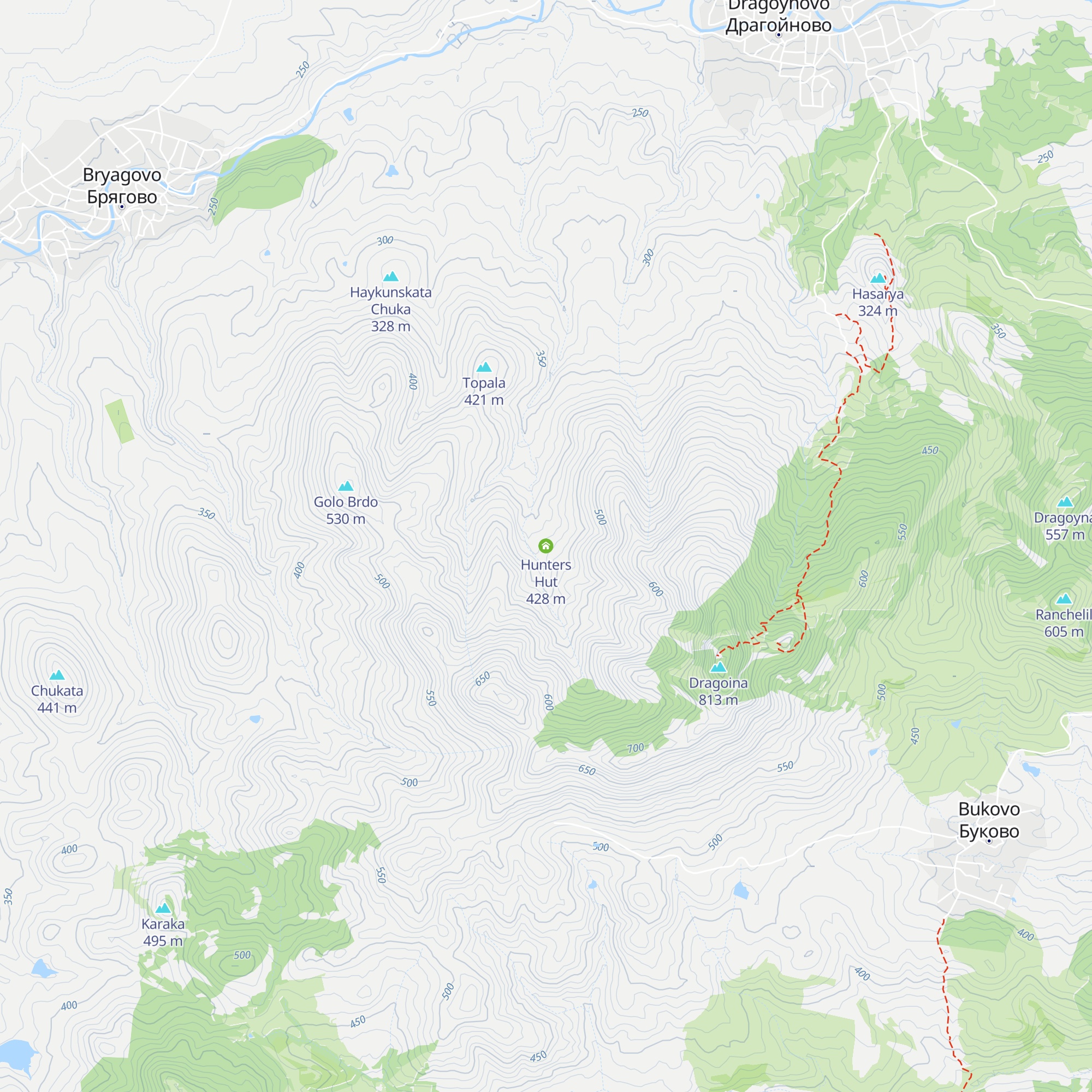 Hunters Hut map