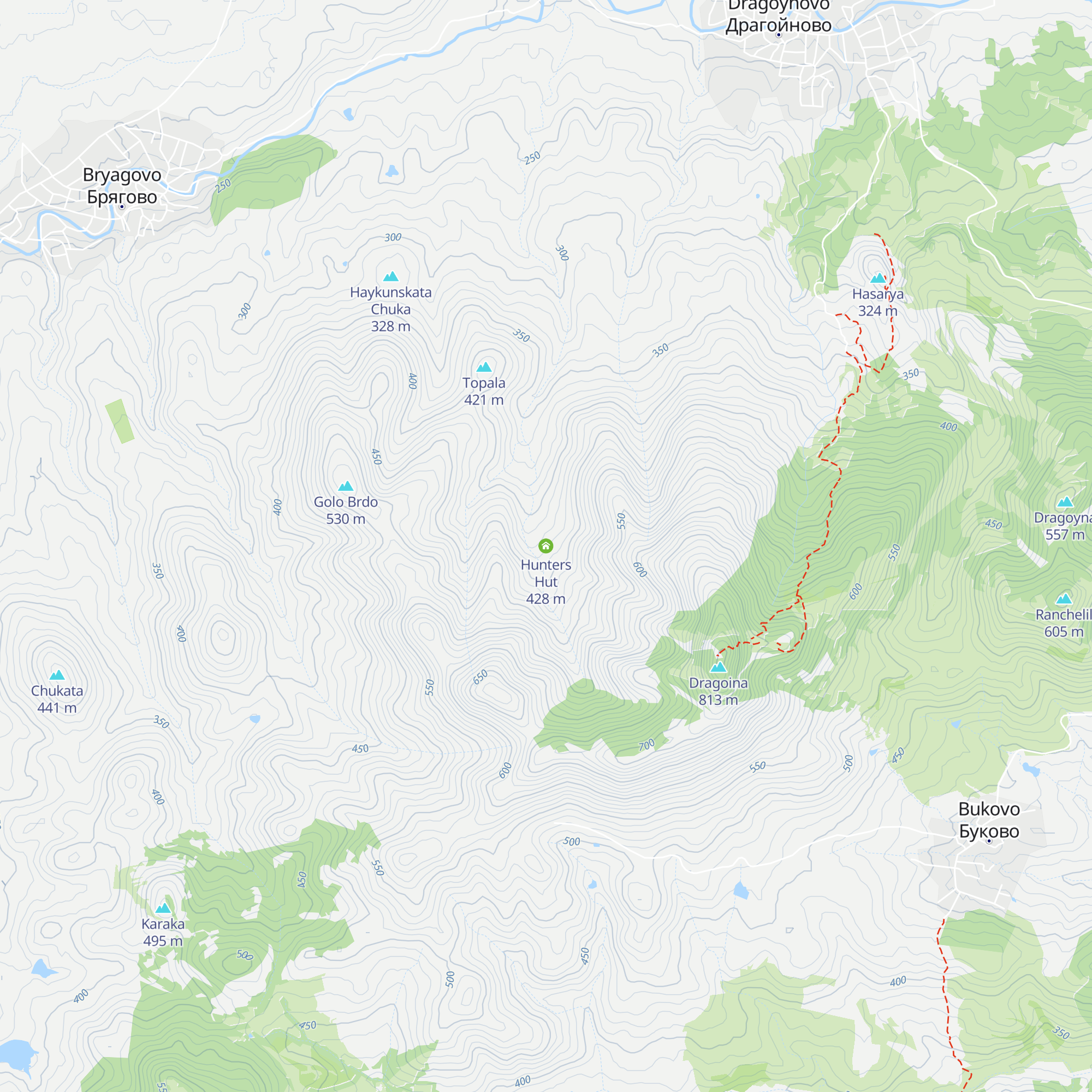 Hunters Hut map