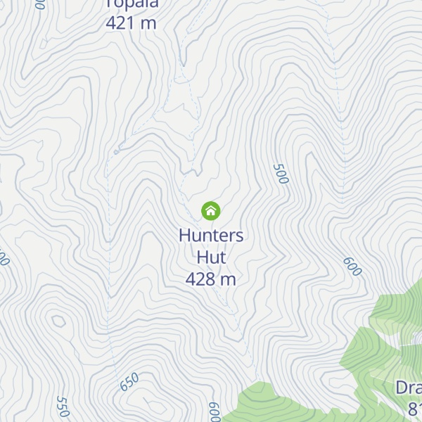 Map of Hunters Hut