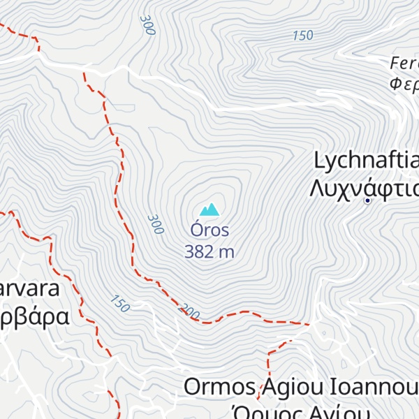 Map of Óros