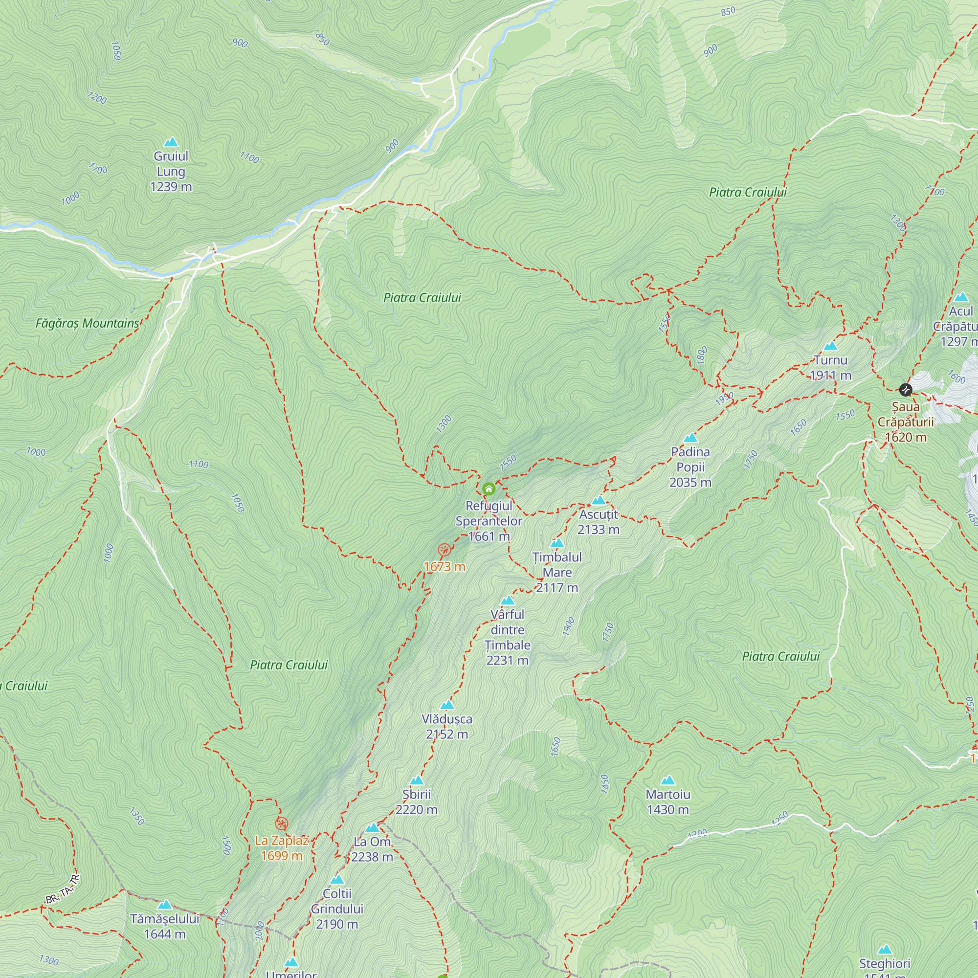 Refugiul Sperantelor map