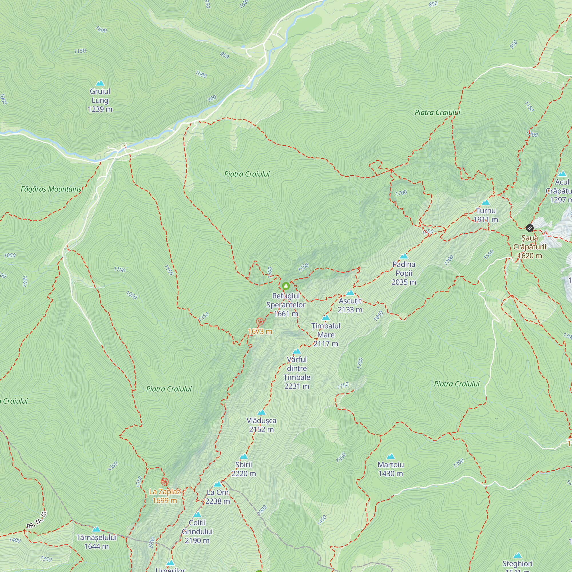 Refugiul Sperantelor map