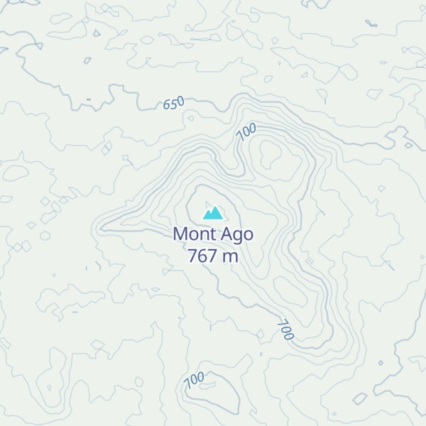 Map of Mont Ago