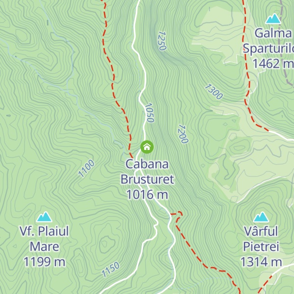 Map of Cabana Brusturet