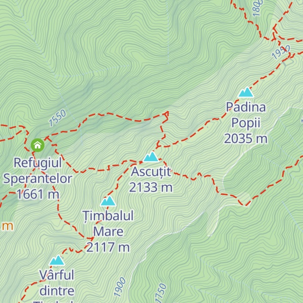 Map of Refugiul Vârful Ascuțit