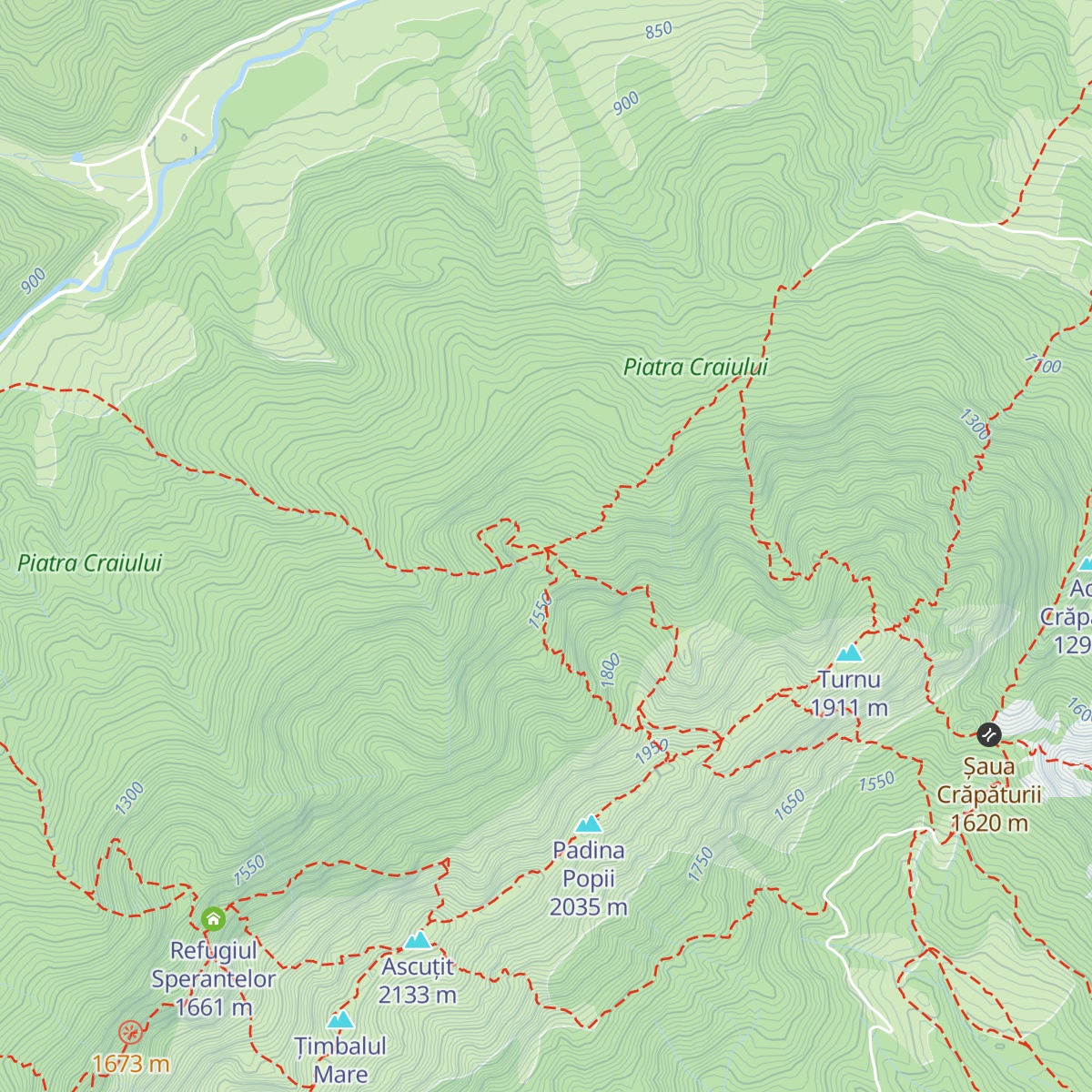 Refugiul Diana map