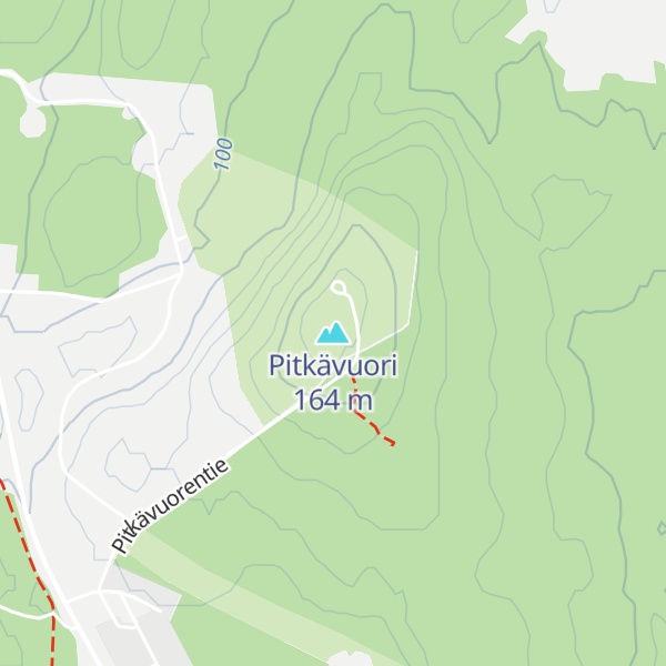 Map of Pitkävuori