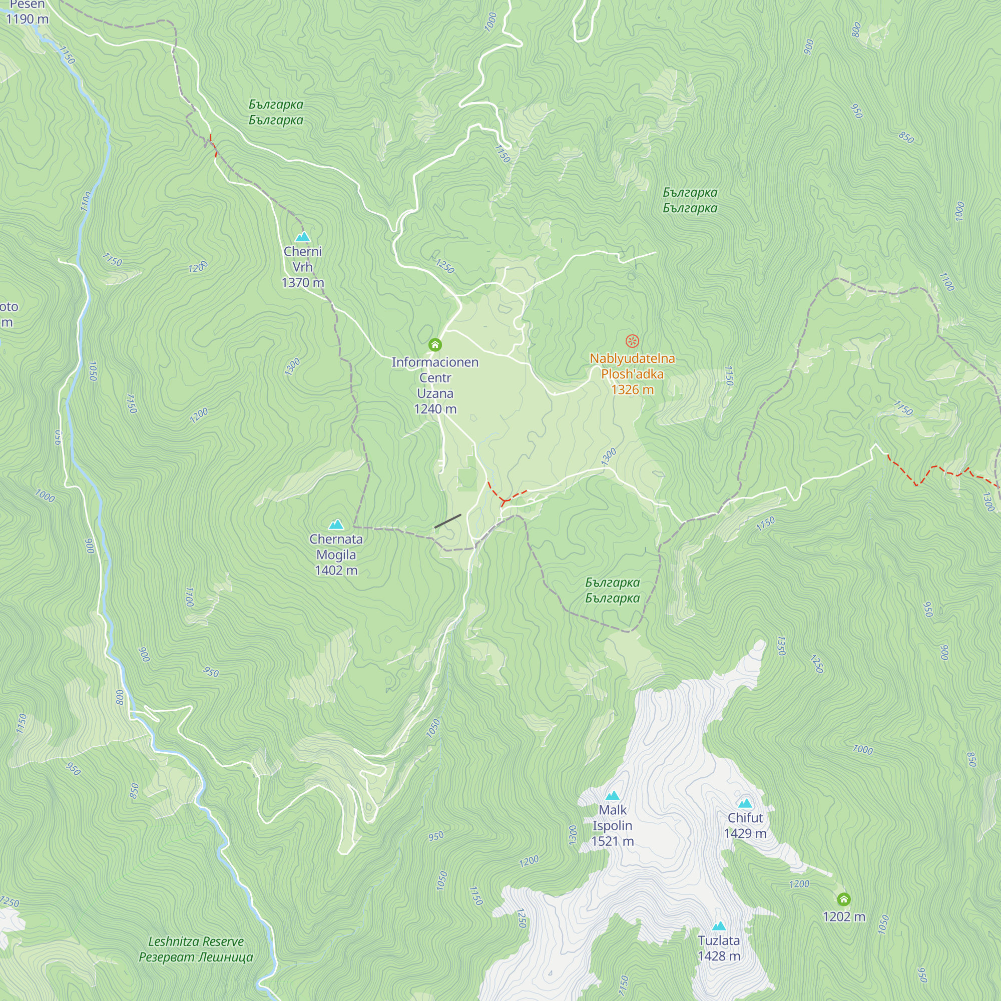Hizha Uzana map
