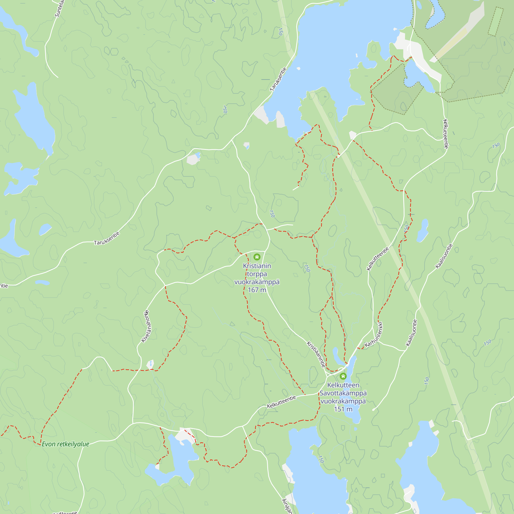 Kristianin torppa vuokrakämppä map
