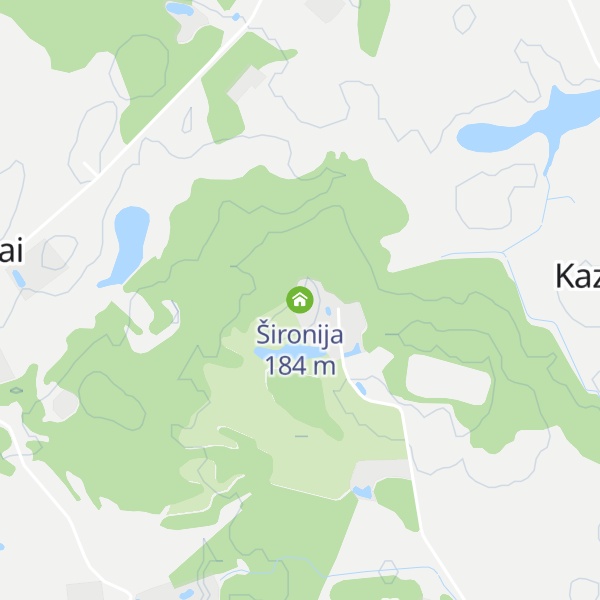 Map of Šironija