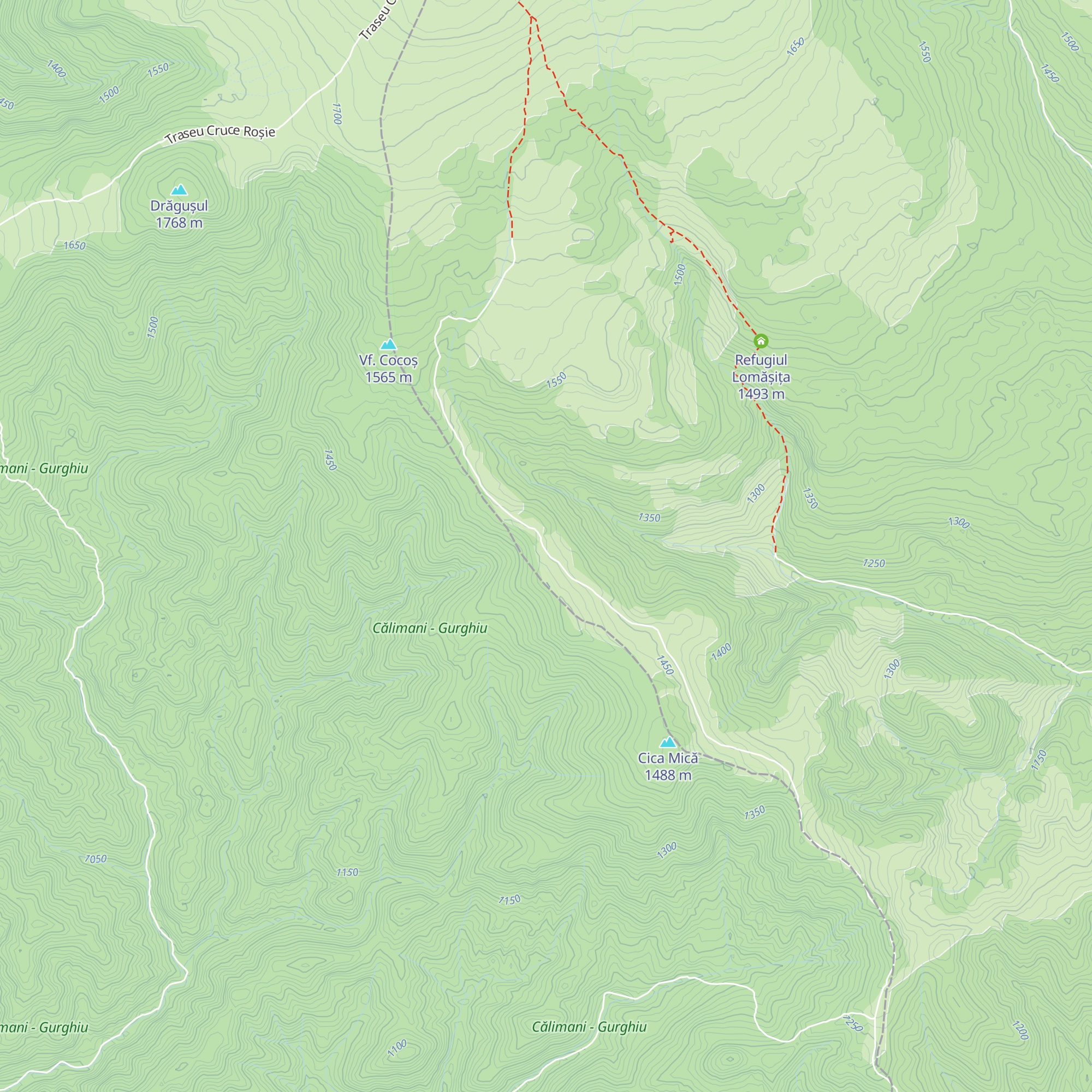 Refugiul Cica map