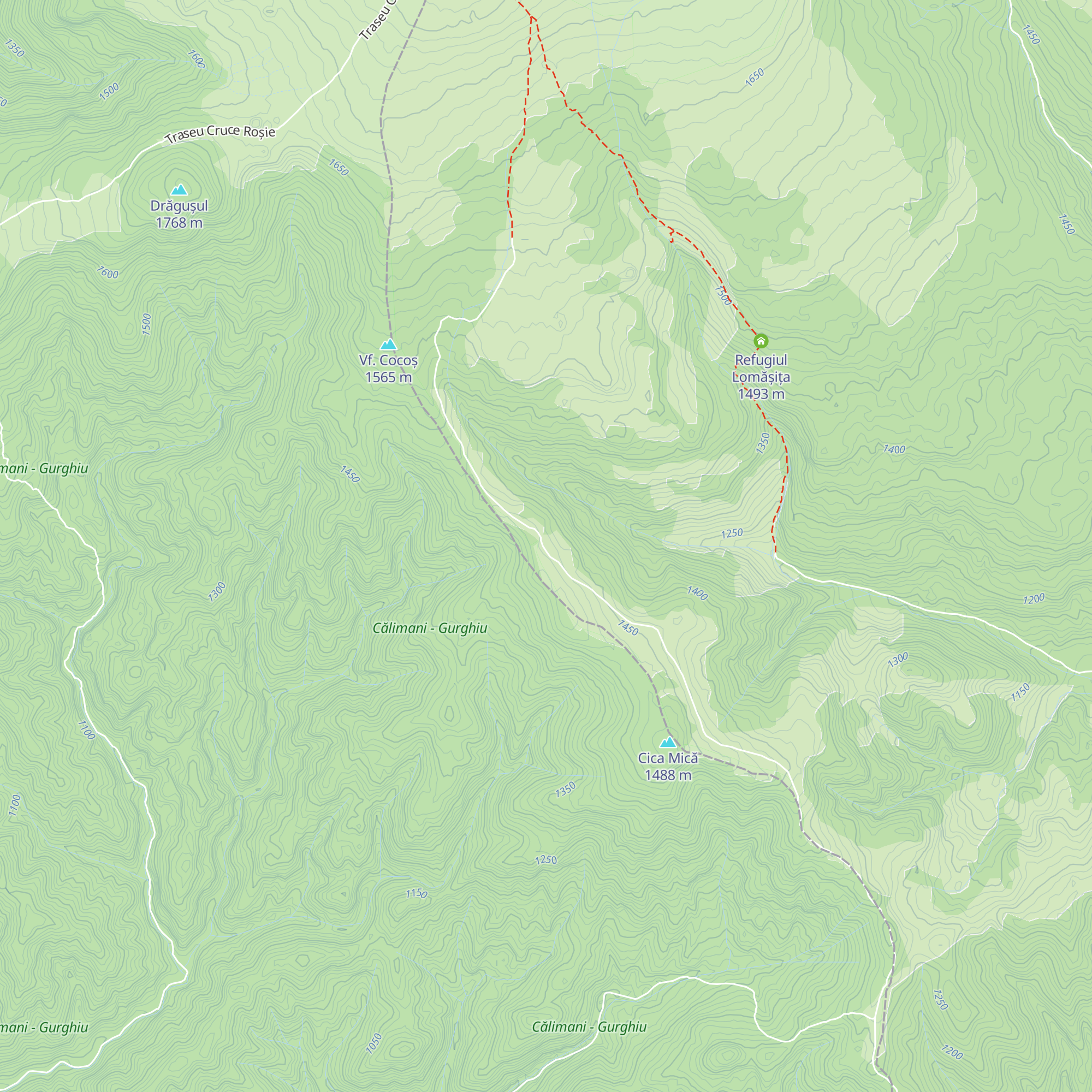 Refugiul Cica map