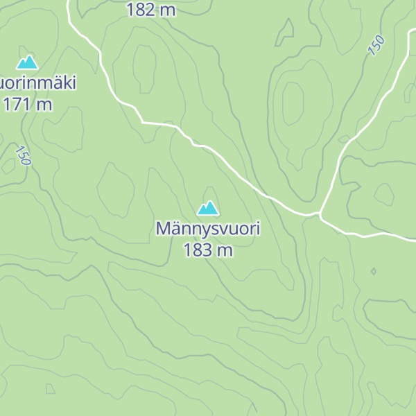 Map of Männysvuori