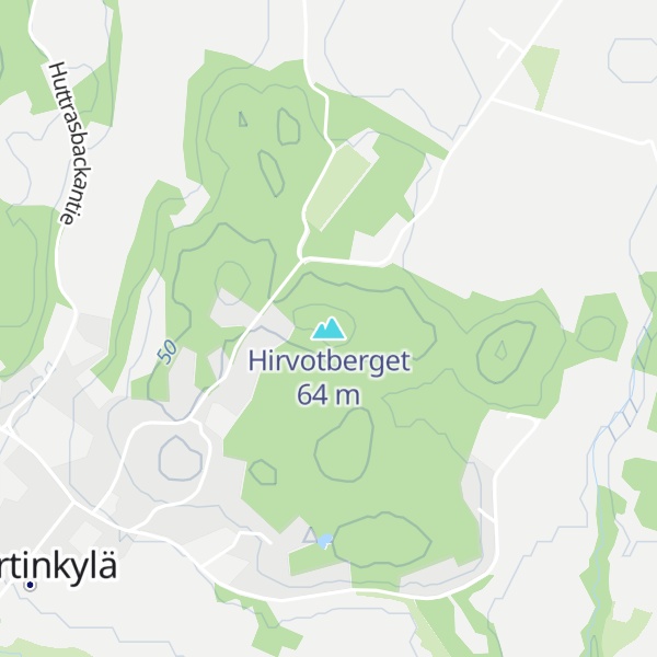 Map of Hirvotberget