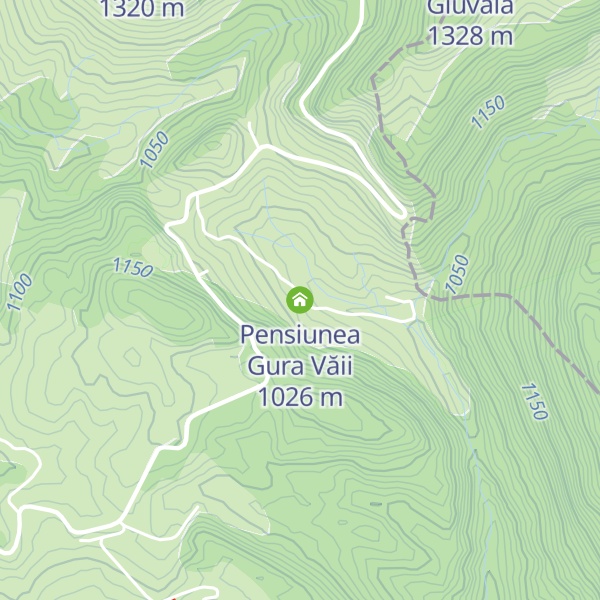 Map of Pensiunea Gura Văii