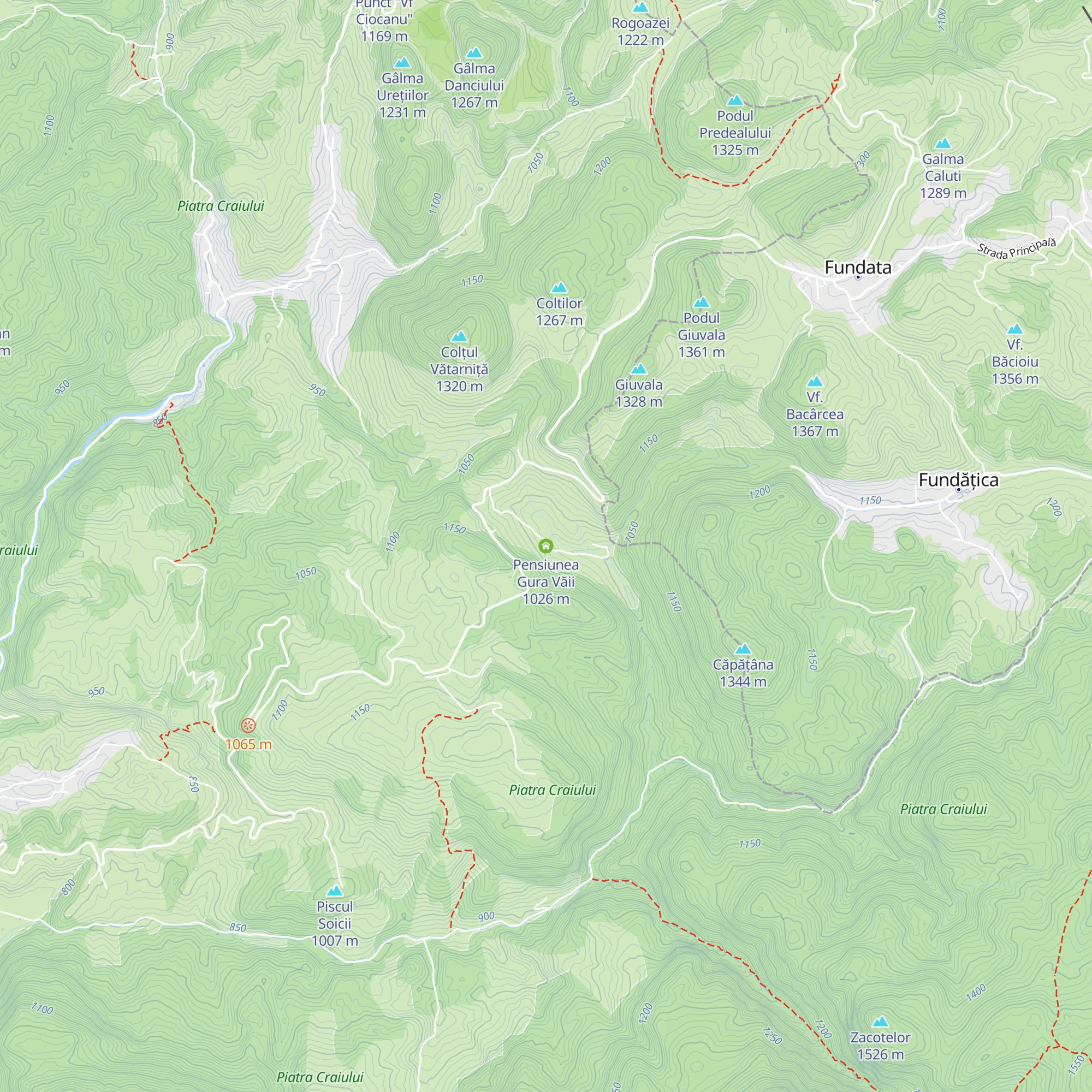 Pensiunea Gura Văii map