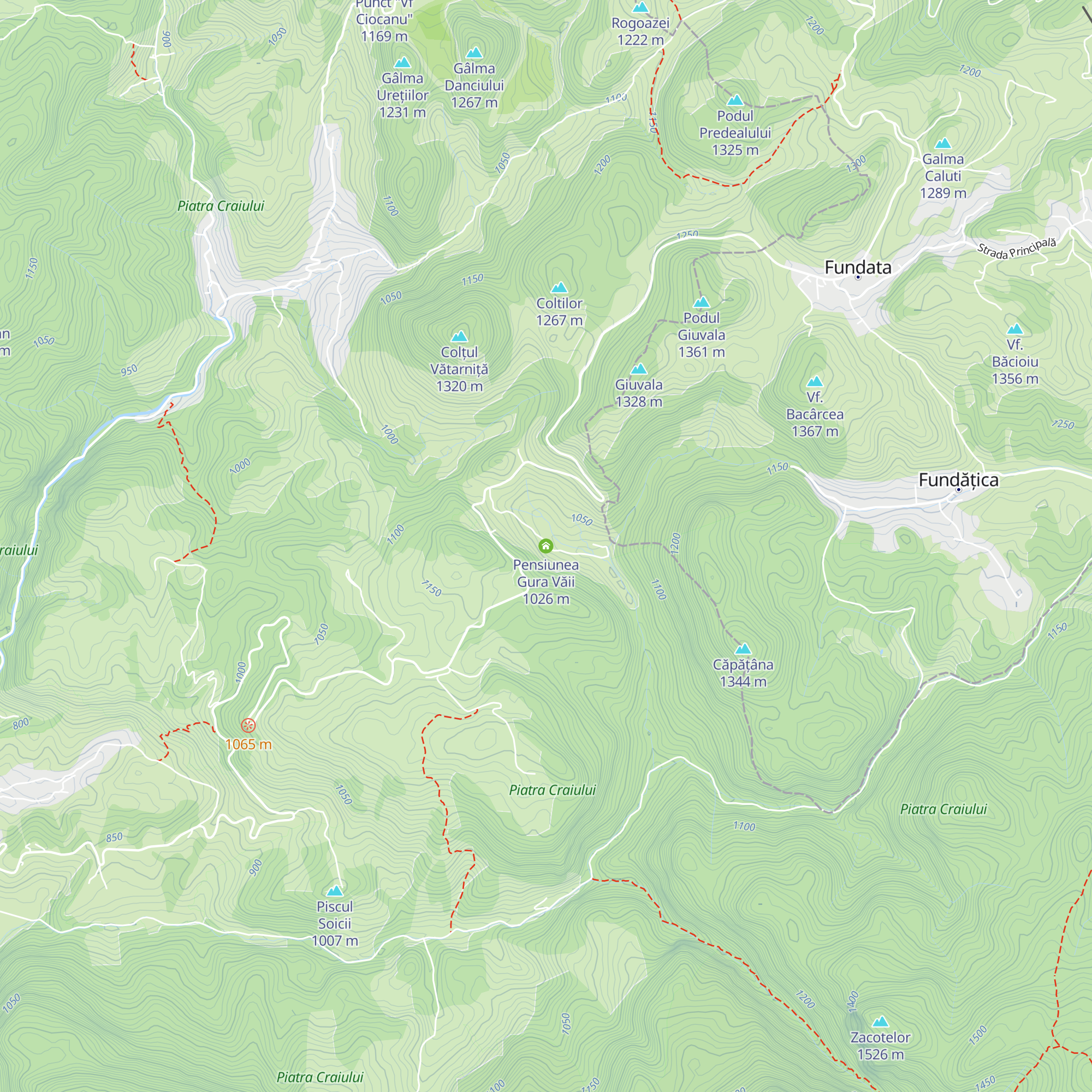 Pensiunea Gura Văii map