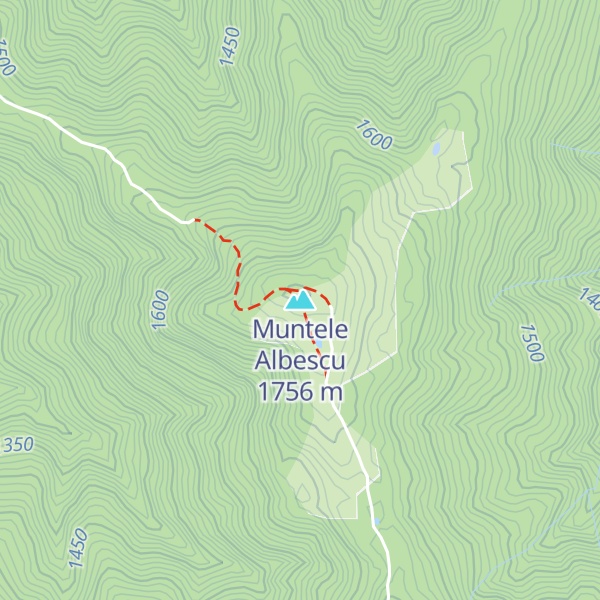 Map of Muntele Albescu