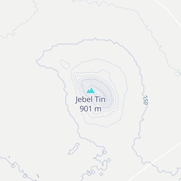 Map of Jebel Tin